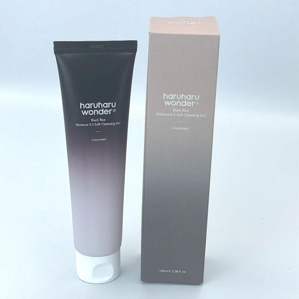 Face Wash Mens - Очищающий гель Haruharu Wonder Black Rice,