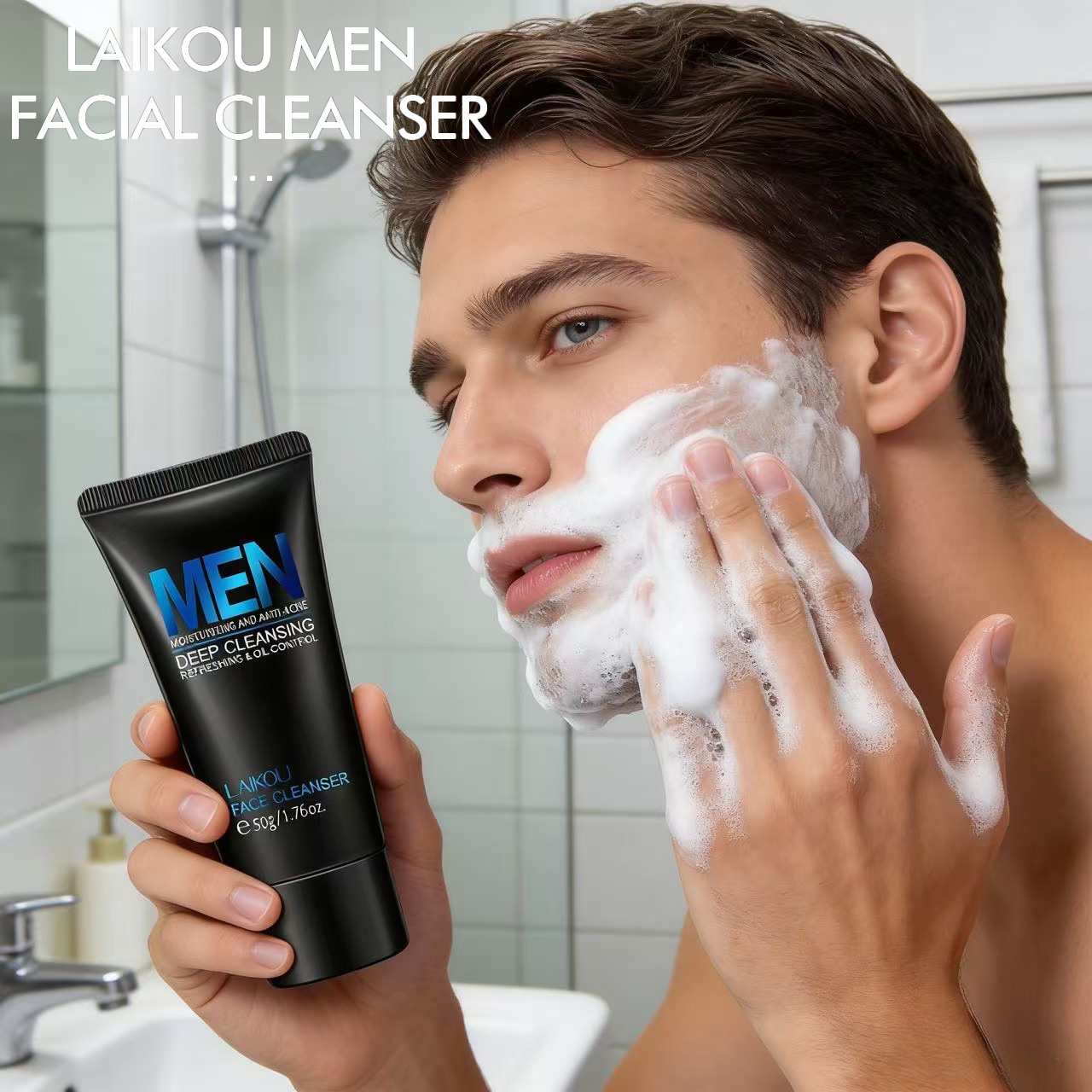 LAIKOU Мужской очищающий гель  – обзор и цена Face Wash Mens